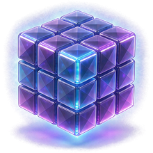 AI数字孪生 3D 图标
