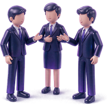 IT技术人员外包 3D 图标