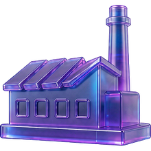 制造与工业 3D 图标